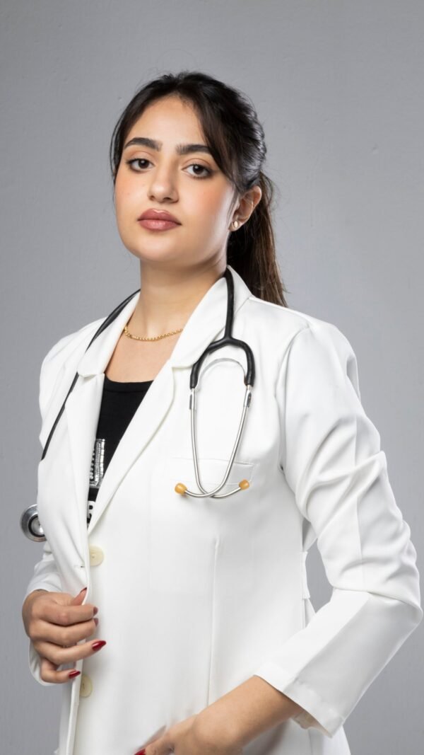 Long Lab coat - White