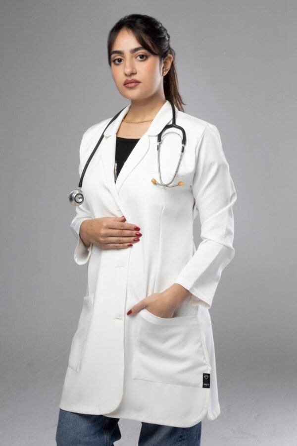 Long Lab coat - White