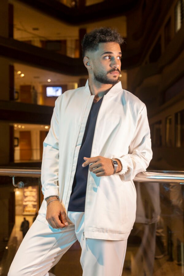 Lab coat (zipper) - Black