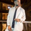 Lab coat (zipper) - Black