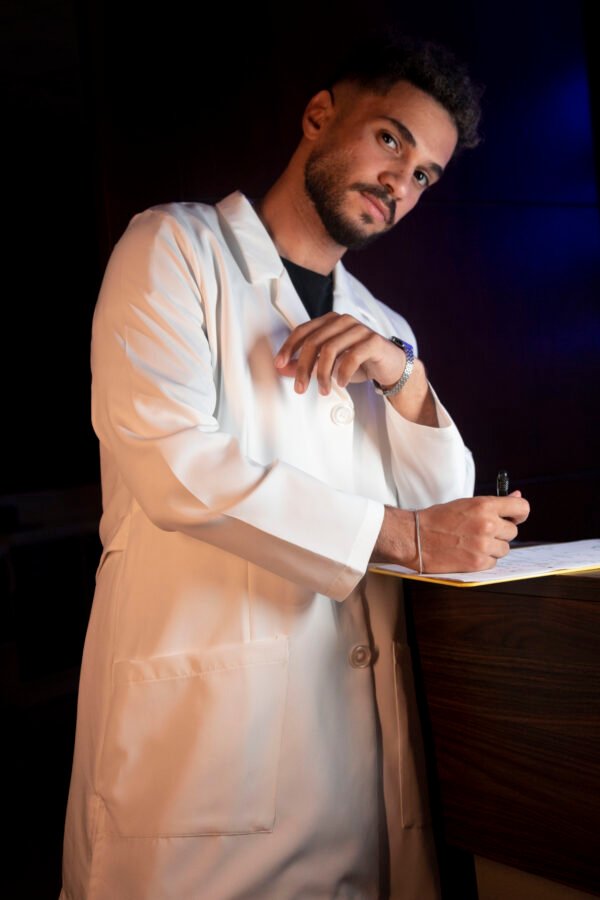 Long Lab coat - White