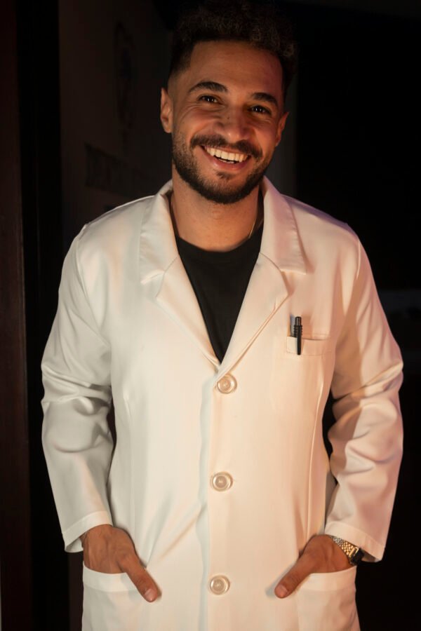 Long Lab coat - White