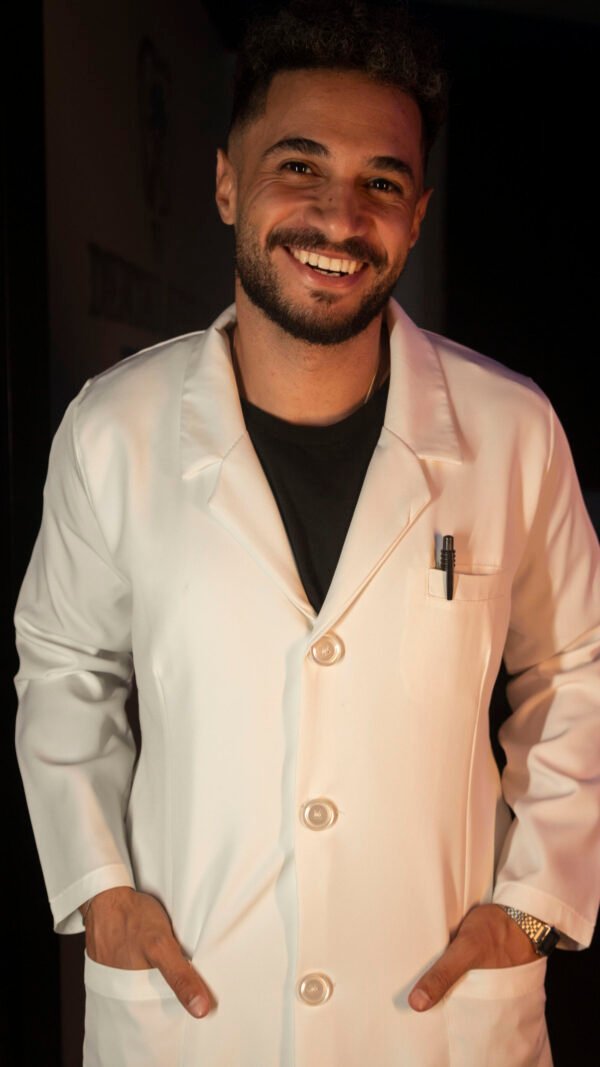 Long Lab coat - White